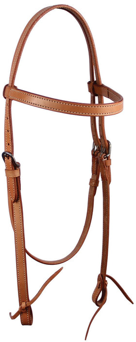 Buffalo Leather of the Rockies Plain Leather Browband Headstall - Jeffers - Horse Supplies > Horse Tack > Bridles & Headstalls