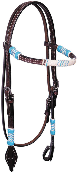 Buffalo Leather Sante Fe Browband Headstall, Full Size - Jeffers - Horse Supplies > Horse Tack > Bridles & Headstalls