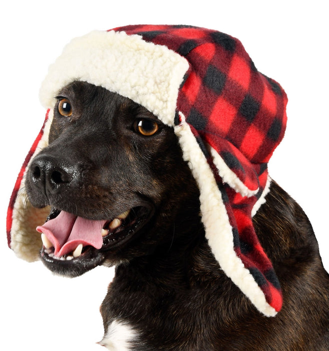 Buffalo Plaid Red Dog Hat - Jeffers - Dog Supplies > Dog Apparel