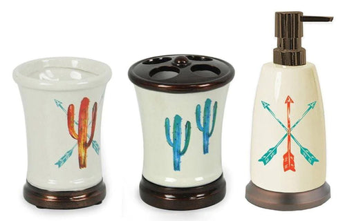 Cactus 3 Piece Counter Top Accessory Set - Jeffers - Home Goods & Gifts > Home Decor and Candles for Home Improvement