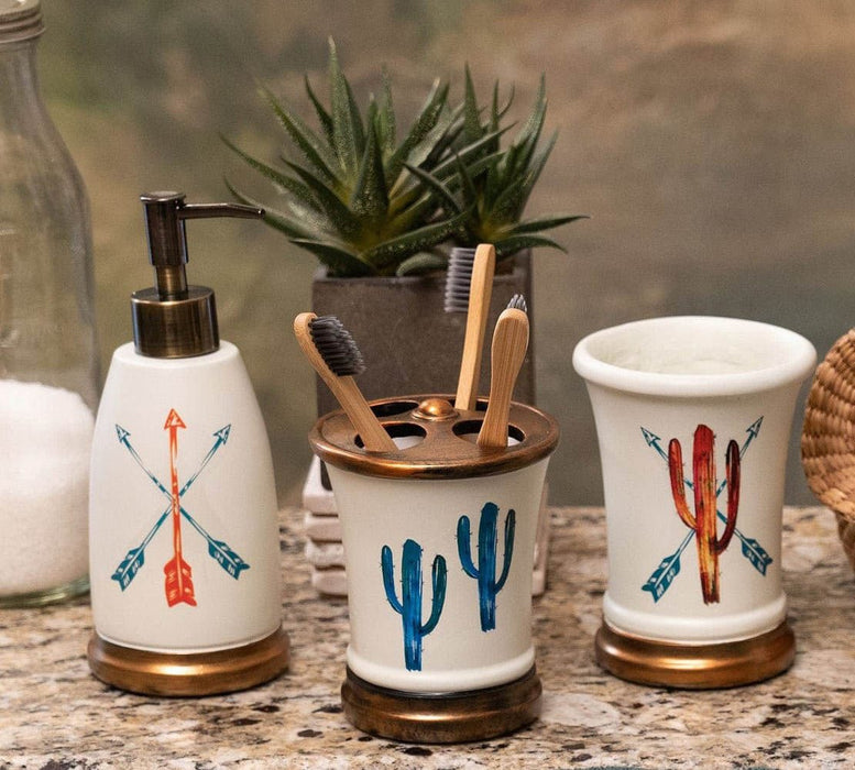 Cactus 3 Piece Counter Top Accessory Set - Jeffers - Home Goods & Gifts > Home Decor and Candles for Home Improvement