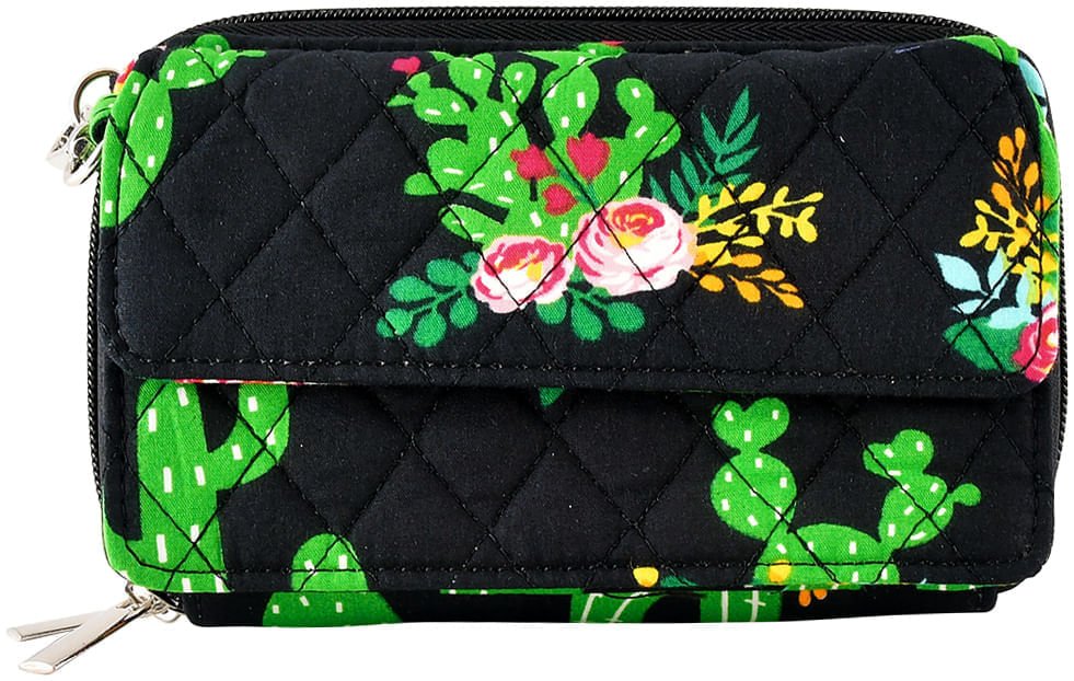 Cactus Garden Quilted Crossbody Organizer Clutch - Jeffers - Women > Accessories, Jewelry, Handbags