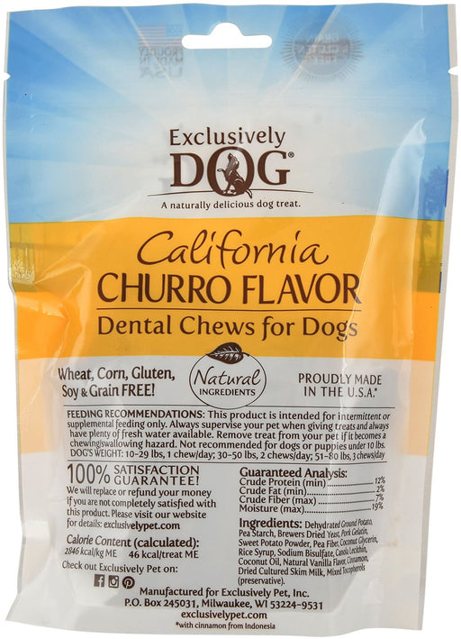 California Churro Flavor Dental Chews for Dogs - Jeffers - Dog Supplies > Dog Treats > Chews