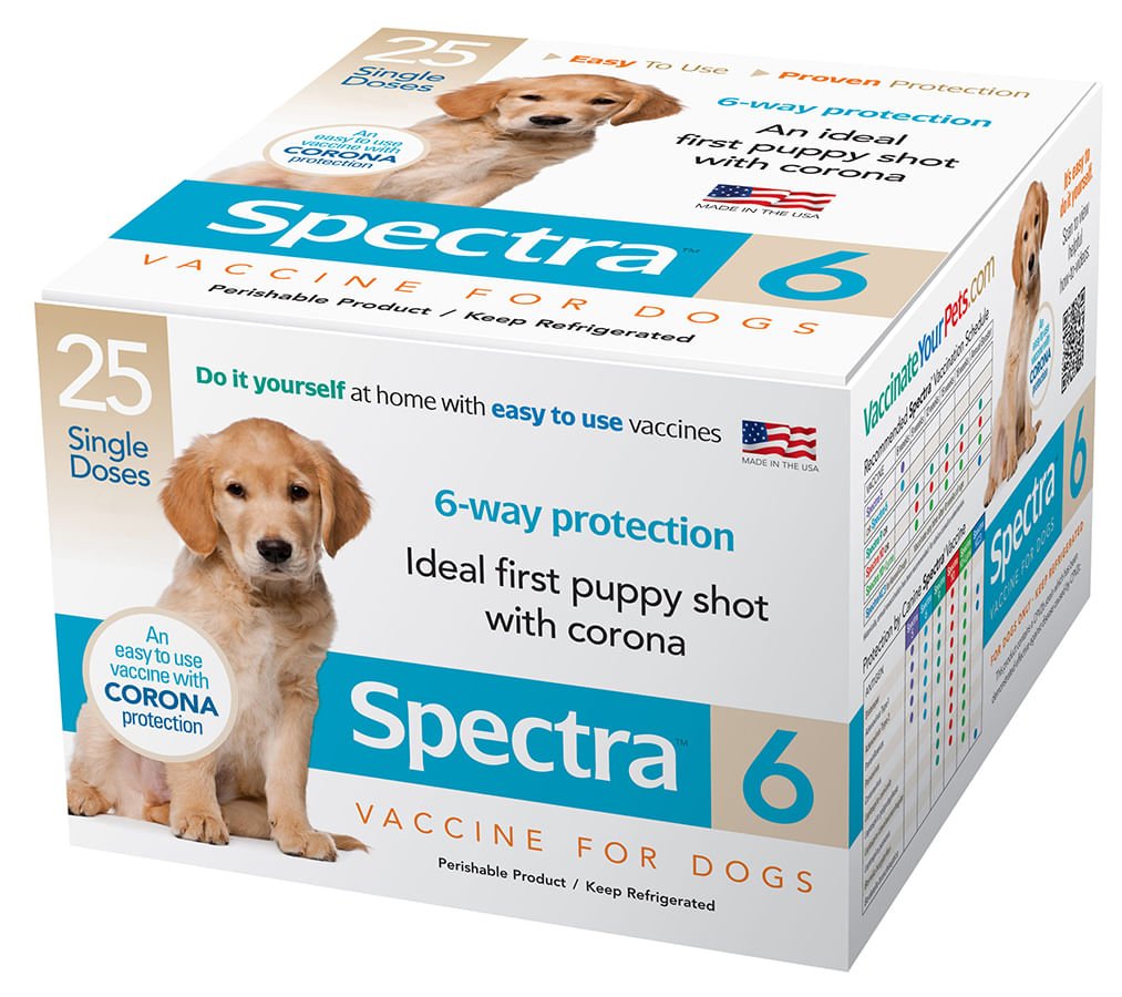 Canine Spectra 6 Dog Vaccine, 25 dose - Jeffers - Animal Health & Wellness > Vaccines