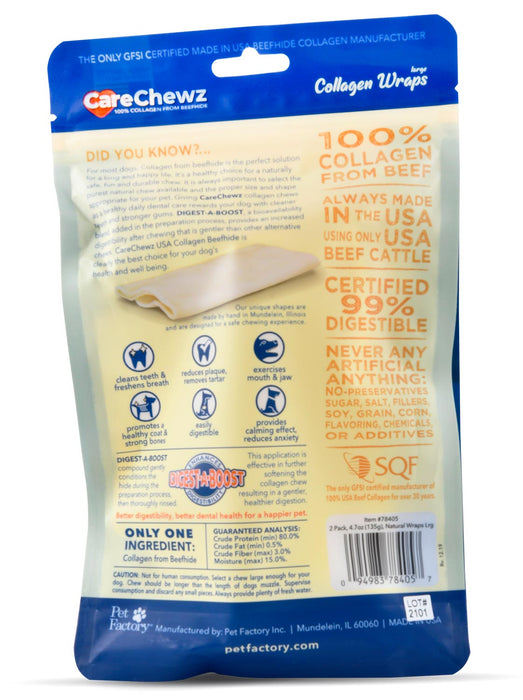 CareChewz Collagen Wraps - Jeffers - Dog Supplies > Dog Treats