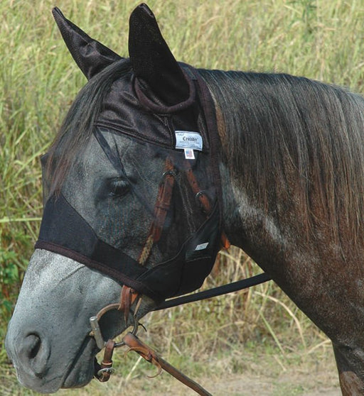 Cashel Crusader Quiet - Ride Fly Mask with Ears - Jeffers - Horse Supplies > Horse Fly Masks