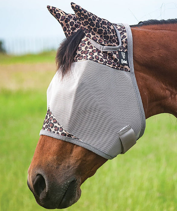 Cashel 'Leopard' Patterned Crusader Fly Mask with Ears - Jeffers - Horse Supplies > Horse Fly Masks