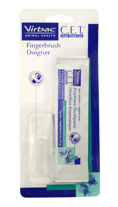 C.E.T. Fingerbrush with Poultry Toothpaste Packet - Jeffers - Animal Health & Wellness > Oral Care