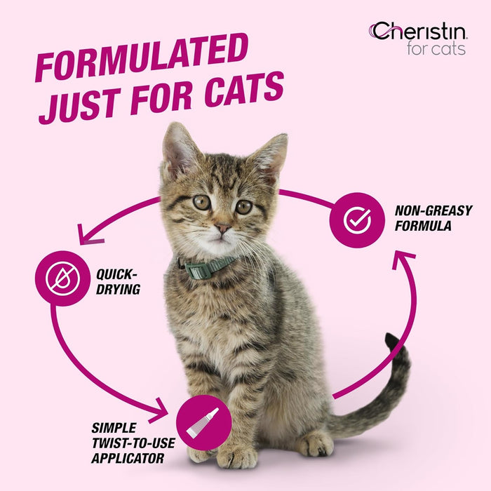 Cheristin Topical Flea Treatment for Cats - Jeffers - Animal Health & Wellness > Flea & Tick Control