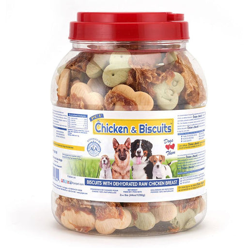 Chicken & Biscuits Canister - Jeffers - Dog Supplies > Dog Treats