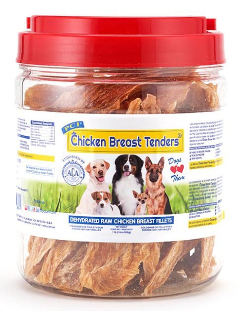 Chicken Breast Tenders Canister - Jeffers - Dog Supplies > Dog Treats