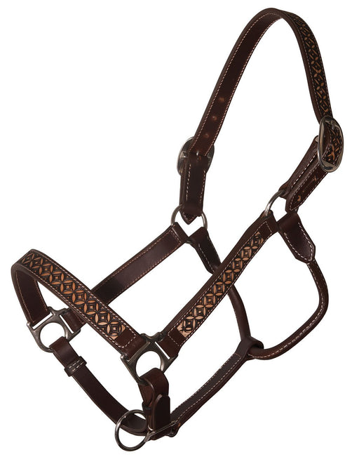 Chocolate Confection Adjustable Leather Halter - Jeffers - Horse Supplies > Horse Tack > Horse Halters