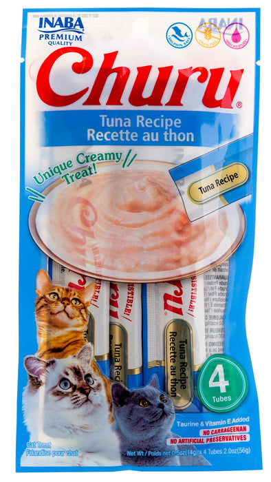 Churu Tuna Puree Lickable Cat Treat, 4 - pk - Jeffers - Cat Supplies > Cat Treats