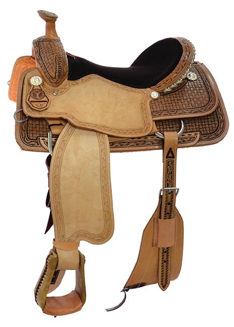 Circle Y Custom Briscoe Roping Saddle, Regular, Antique - Jeffers - Horse Supplies > Horse Tack > Saddles