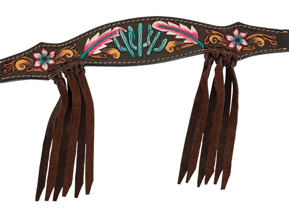 Circle Y Desert Flower Breast Collar, Full - Jeffers - Horse Supplies > Horse Tack > Breast Collars