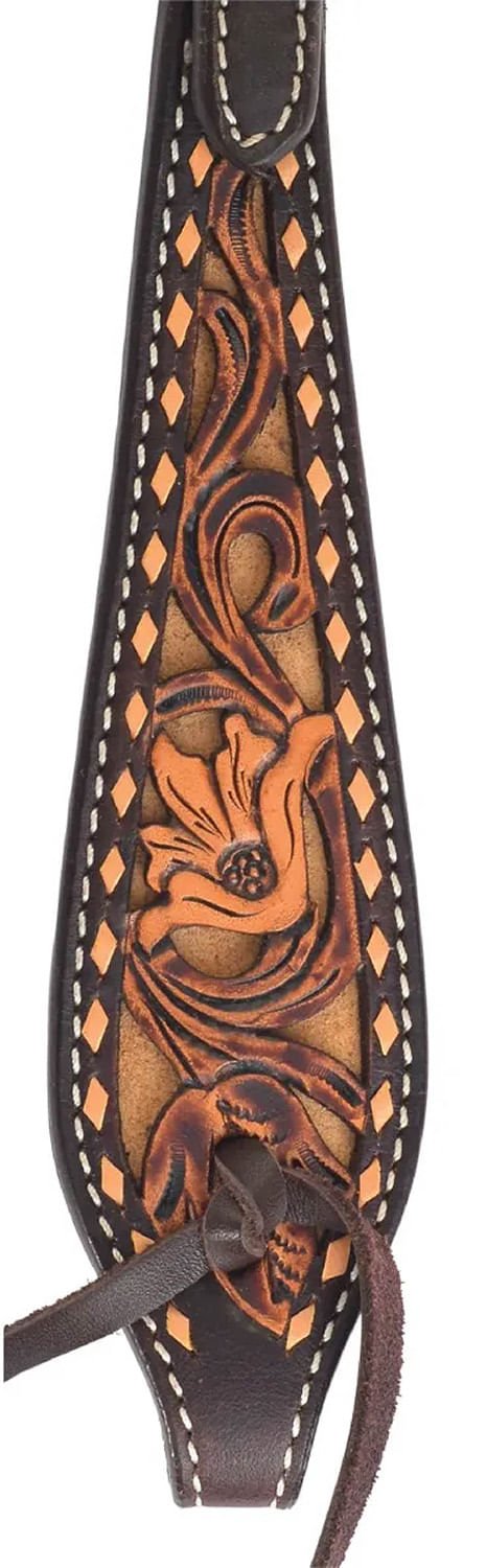 Circle Y Dusty Floral Browband Headstall, Full - Jeffers - Horse Supplies > Horse Tack > Bridles & Headstalls