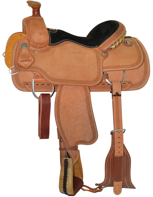 Circle Y Guthrie Select Roping Saddle, Regular, Roughout - Jeffers - Horse Supplies > Horse Tack > Saddles