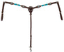 Circle Y Turquoise Round Up Breast Collar, Full - Jeffers - Horse Supplies > Horse Tack > Breast Collars