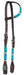 Circle Y Turquoise Round Up One Ear Headstall, Full - Jeffers - Horse Supplies > Horse Tack > Bridles & Headstalls