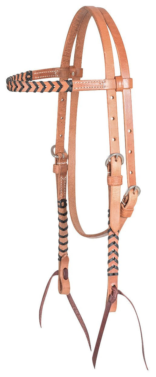 Classic Equine Laced Browband Headstall, Full - Jeffers - Horse Supplies > Horse Tack > Bridles & Headstalls