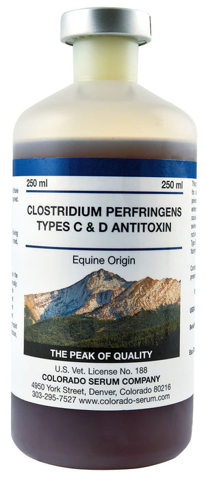 Clostridium Perfringens Types C & D Antitoxin - Jeffers - Animal Health & Wellness > Vaccines