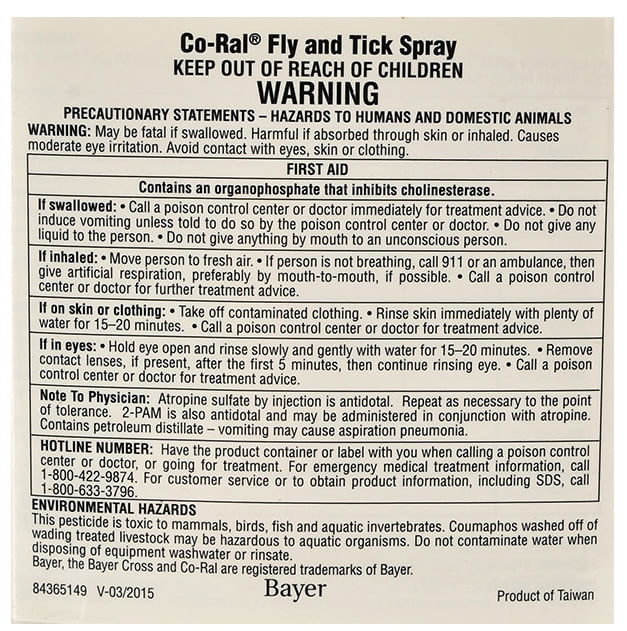 Co - Ral Fly & Tick Spray - Jeffers - Animal Health & Wellness > Fly & Insect Control