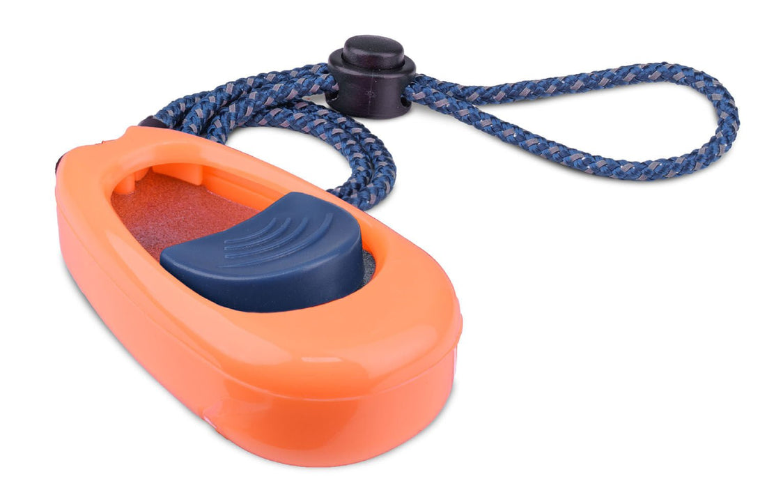 Coachi Multi - Clicker Coral, Navy Button - Jeffers - Animal & Pet Supplies > Pet Training Aids