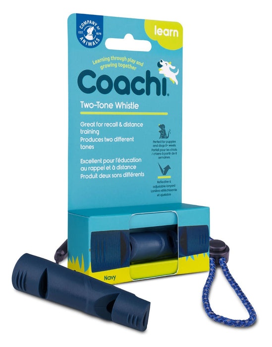 Coachi Two - Tone Dog Whistle Navy - Jeffers - Animal & Pet Supplies > Pet Training Aids