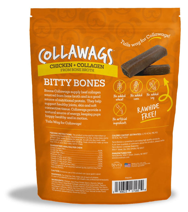 Collawags Bitty Bones, Chicken Flavor - Jeffers - Dog Supplies > Dog Treats