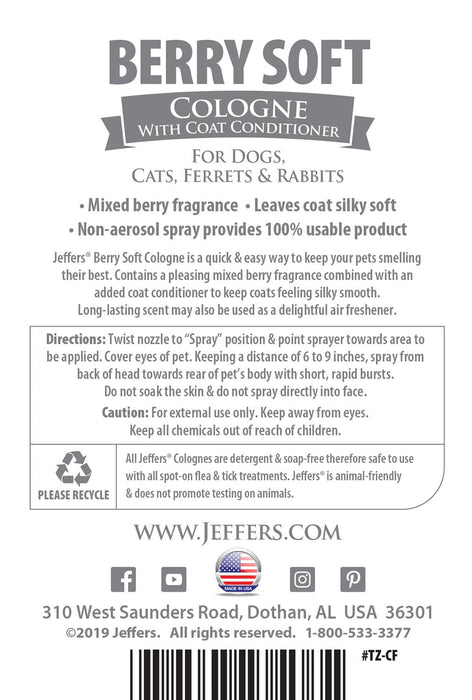 Colognes for Pets by Jeffers, 16 oz - Jeffers - Animal & Pet Supplies > Pet Grooming