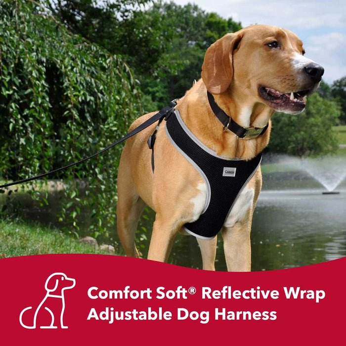 Comfort Soft Reflective Wrap Adjustable Dog Harness - Jeffers - Dog Supplies > Dog Apparel > Dog Collars, Harnesses, & Leashes