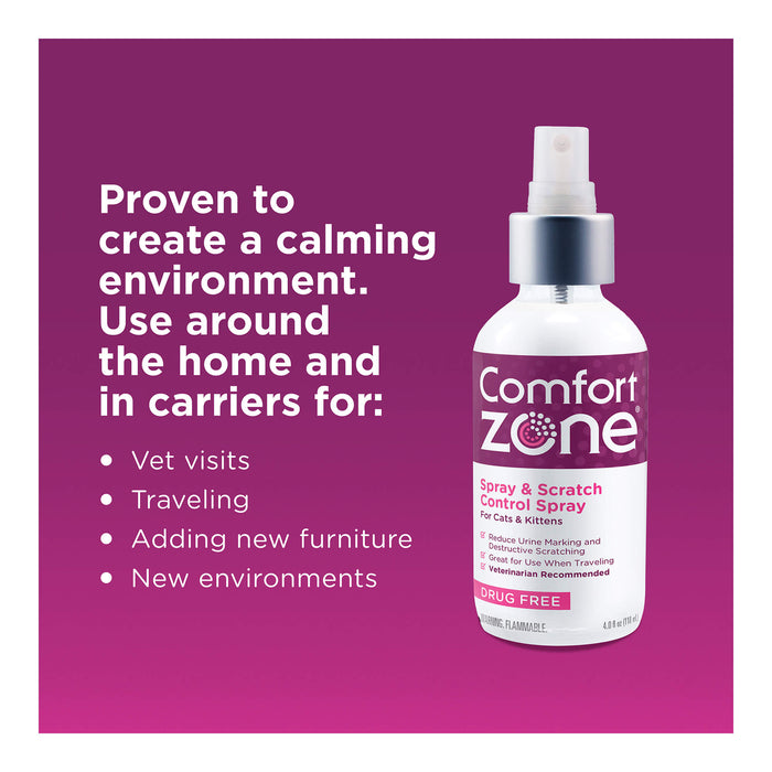 Comfort Zone Scratch Deterrent and Calming Spray - Jeffers - Animal & Pet Supplies > Pet Training Aids