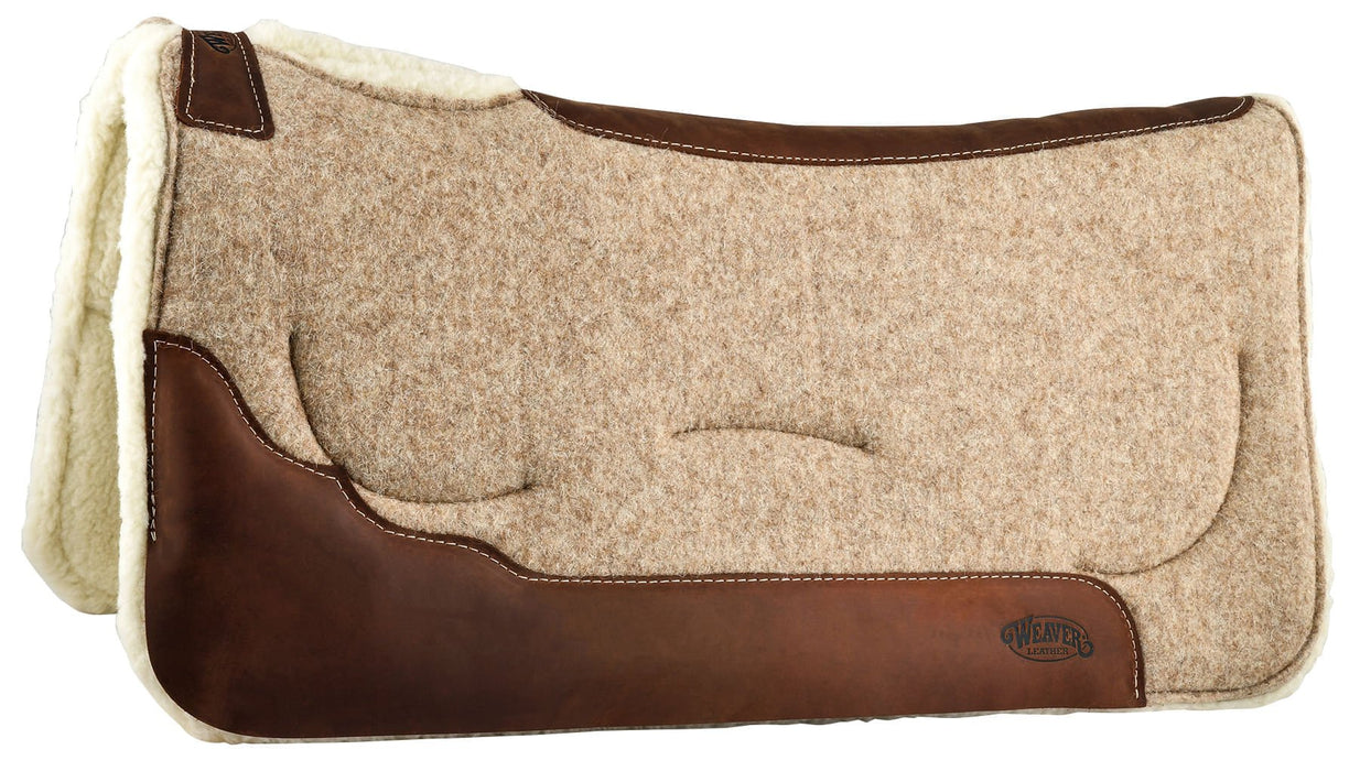 Contoured Shock - Absorbing Gel Wool Saddle Pad, Merino Wool - Jeffers - Horse Supplies > Horse Tack > Saddle Pads & Blankets