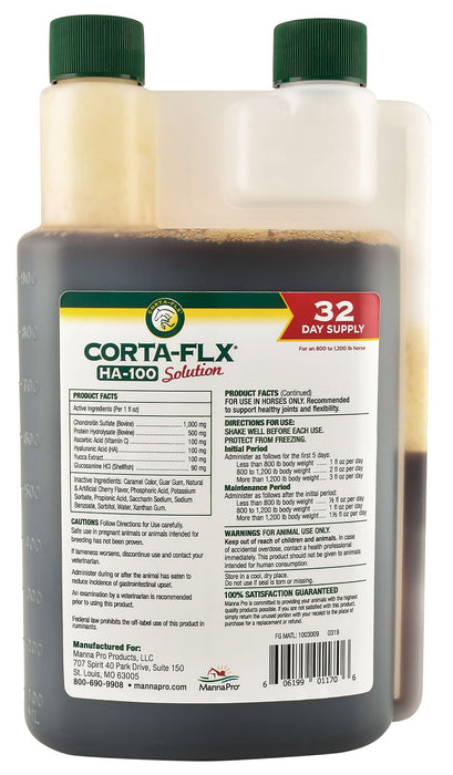 Corta - Flx HA - 100 Solution, 32 oz - Jeffers - Animal Health & Wellness > Joint Health