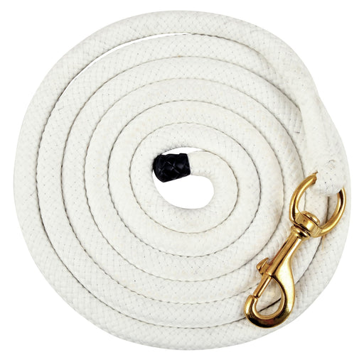 Cotton Lead Rope, 3/4' x 10'L w/ brass bolt snap for Horses - Jeffers - Horse Supplies > Horse Tack > Horse Halters