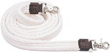 Cotton Roping Rein, 7' White - Jeffers - Horse Supplies > Horse Tack