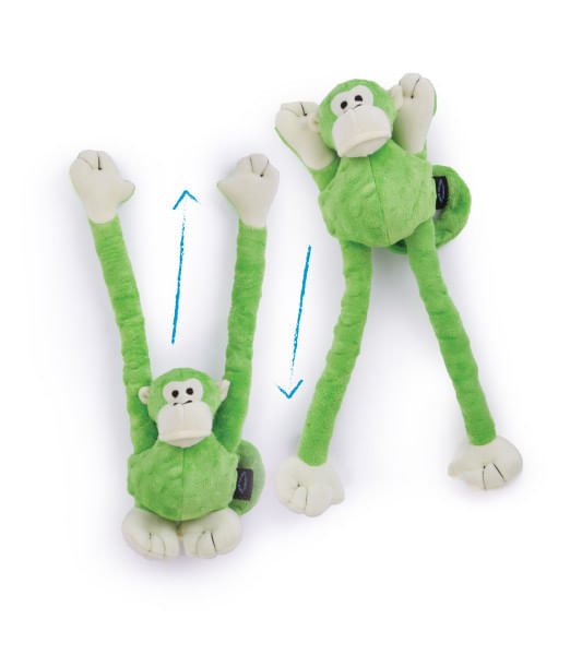 Crazy Tugs Green Monkey Dog Toy, Large - Jeffers - Dog Supplies > Dog Toys