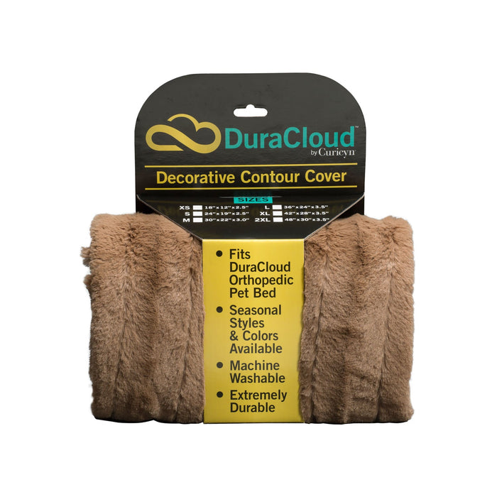 Replacement DuraCloud Solid Stripe Contour Cover - Jeffers - Dog Supplies > Dog Beds