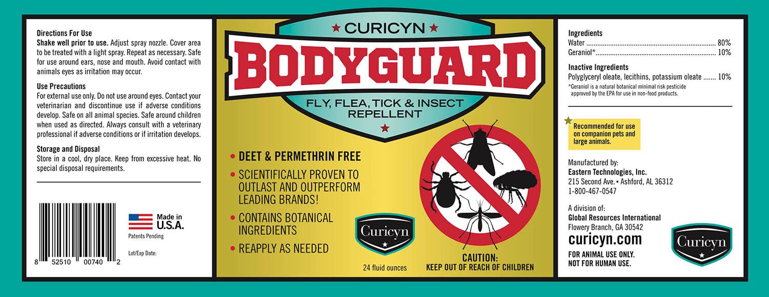 Curicyn's Bodyguard Fly, Flea, Tick and Insect Repellent - Jeffers - Animal Health & Wellness > Flea & Tick Control