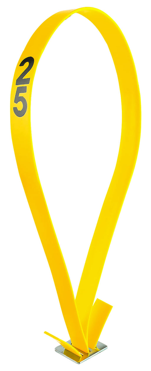 Yellow Numbered Mare ID Neck Strap - Yellow 1 