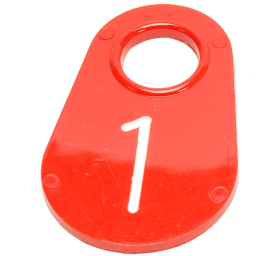 Red Nylon Tags 1-100 - 1  