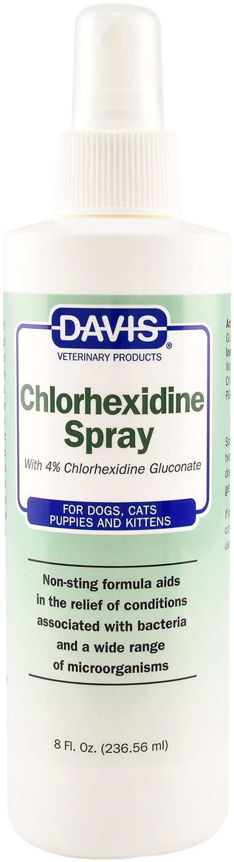 Davis 4% Chlorhexidine Spray, 8 oz - Jeffers - Animal Health & Wellness > Skin & Coat Care