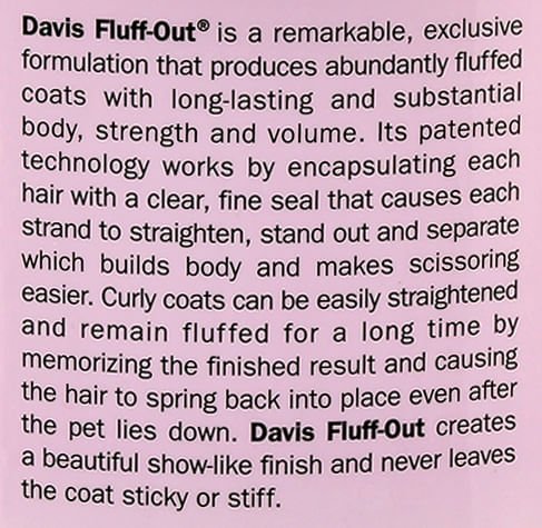 Davis Fluff - Out - Jeffers - Animal & Pet Supplies > Pet Grooming