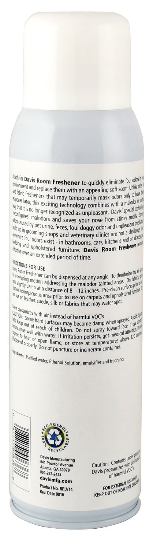 Davis Room Freshener, 14 oz - Jeffers - Animal & Pet Supplies > Pet Odor & Stain Removers