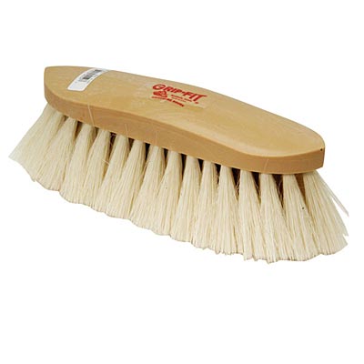 Decker #50 'The Showman' White Grip - Fit Brush - Jeffers - Horse Supplies > Horse Grooming