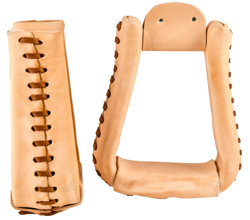 Deep Roper Stirrups, Leather, Pair - Jeffers - Horse Supplies > Horse Tack > Stirrups