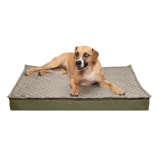 Deluxe Orthopedic Mattress Dog Bed, Quilt Top Convertible Indoor/Outdoor - Jeffers - Dog Supplies > Dog Beds