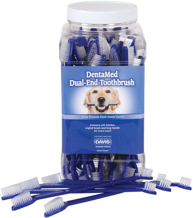 DentaMed Dual - End Toothbrush for Dogs & Cats - Jeffers - Animal Health & Wellness > Oral Care