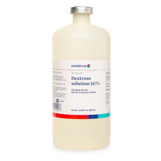 Dextrose 50% Sterile Solution, 500 mL - Jeffers - Animal Health & Wellness > Vitamins & Supplements