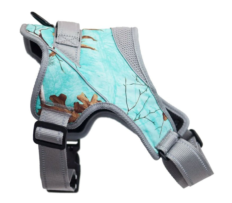 Doggy Tales Patented Realtree Hart Harness, Sea Glass - Jeffers - Dog Supplies > Dog Apparel > Dog Collars, Harnesses, & Leashes